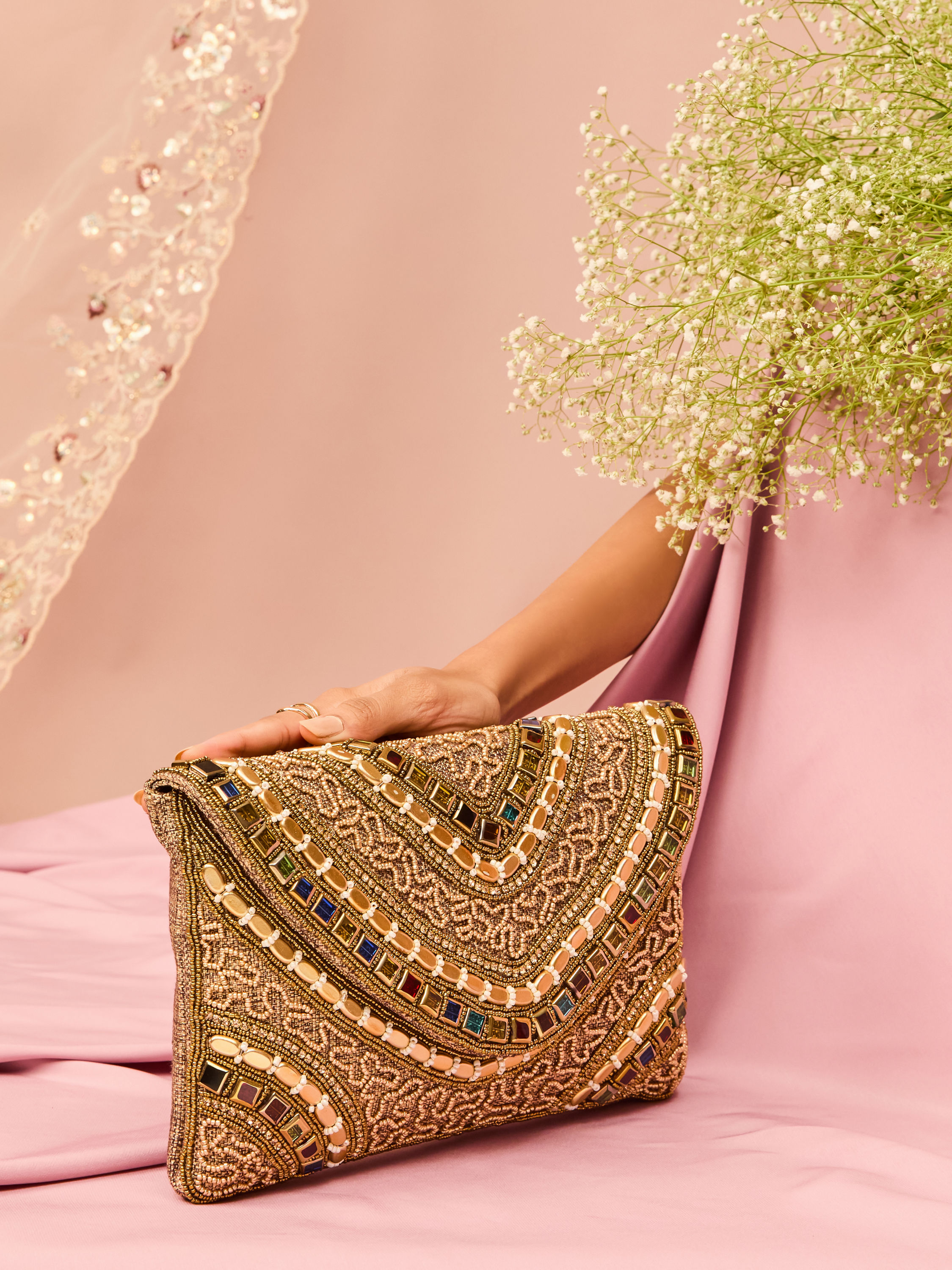 Mohey Women Fawn Elegance Envelop Bag