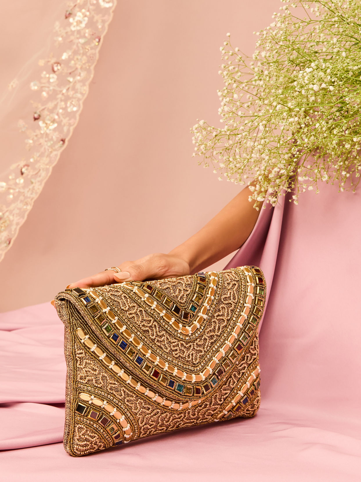 Mohey Women Fawn Elegance Envelop Bag