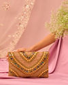 Mohey Women Gajree Pink Envelop Bag