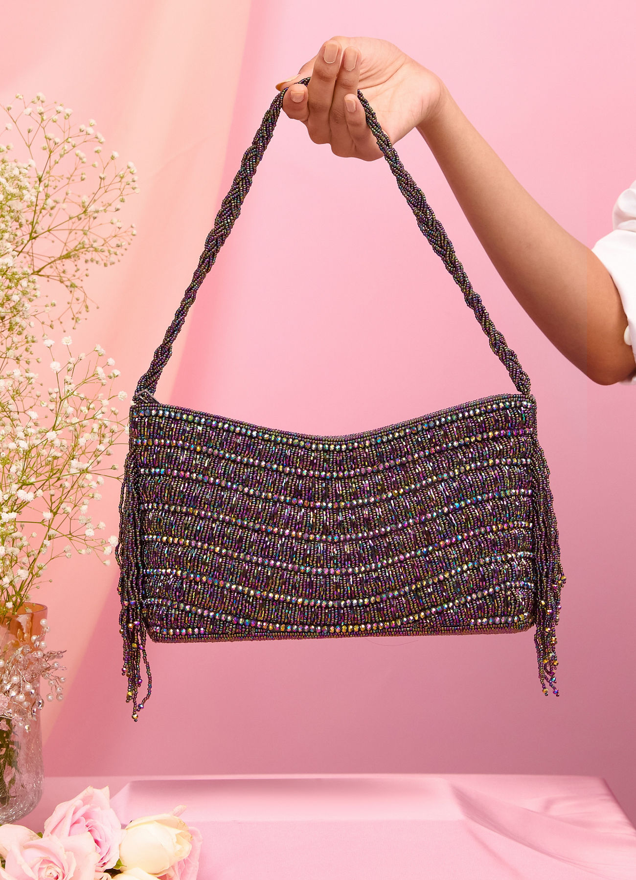 Mohey Women Black Festive Charm Bag