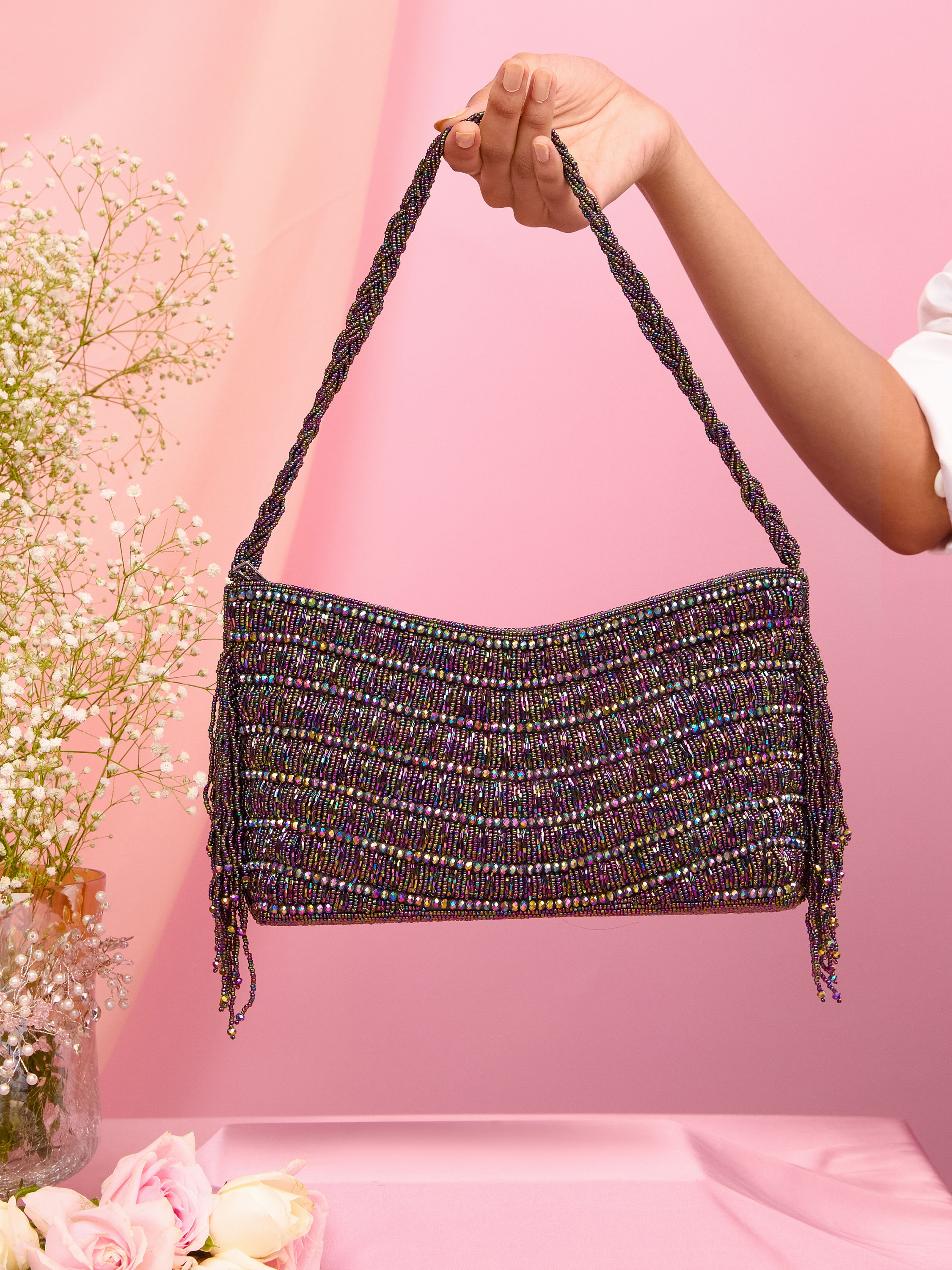 Mohey Women Black Festive Charm Bag
