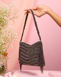 Mohey Women Black Festive Charm Bag