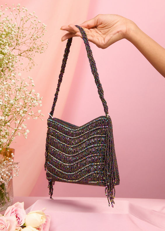 Mohey Women Black Festive Charm Bag