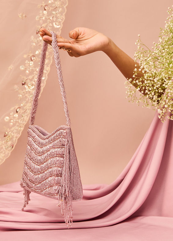 Mohey Women Dazzling Purple Festive Bag