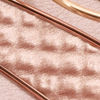 Fawn Satin Clutch Bag with Self-Texture