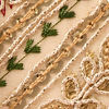 Beige Art Silk Clutch Bag with Sequin Work