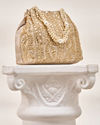 Mohey Women Grey Art Silk Bag with Cutdana Work