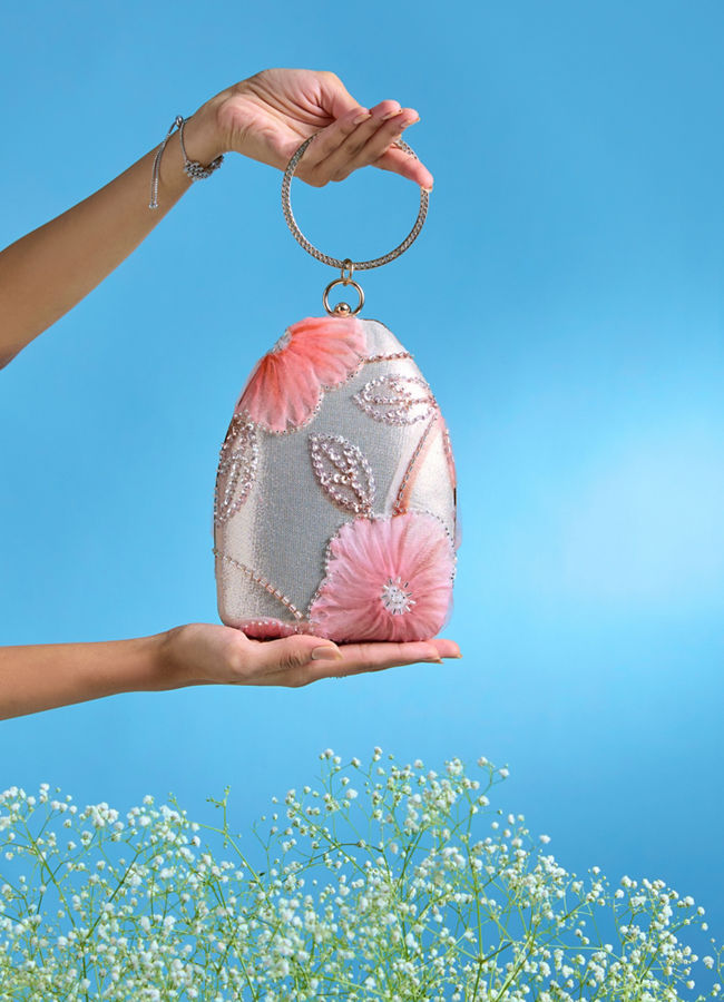 Mohey Women Elegant Pink Clutch Bag