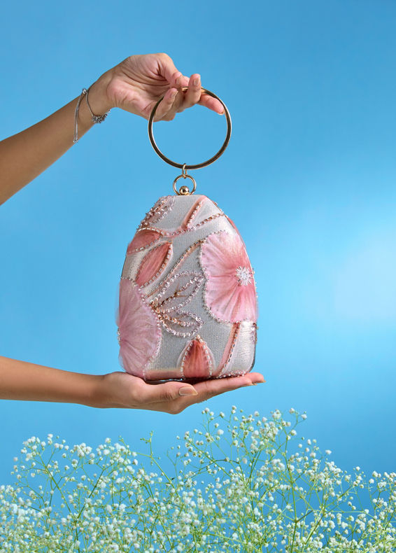 Mohey Women Elegant Pink Clutch Bag