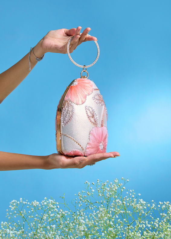 Mohey Women Elegant Pink Clutch Bag