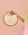 Mohey Women Elegant Cream Clutch Bag