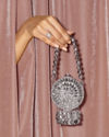 Mohey Women Grey Metal Mini Bag