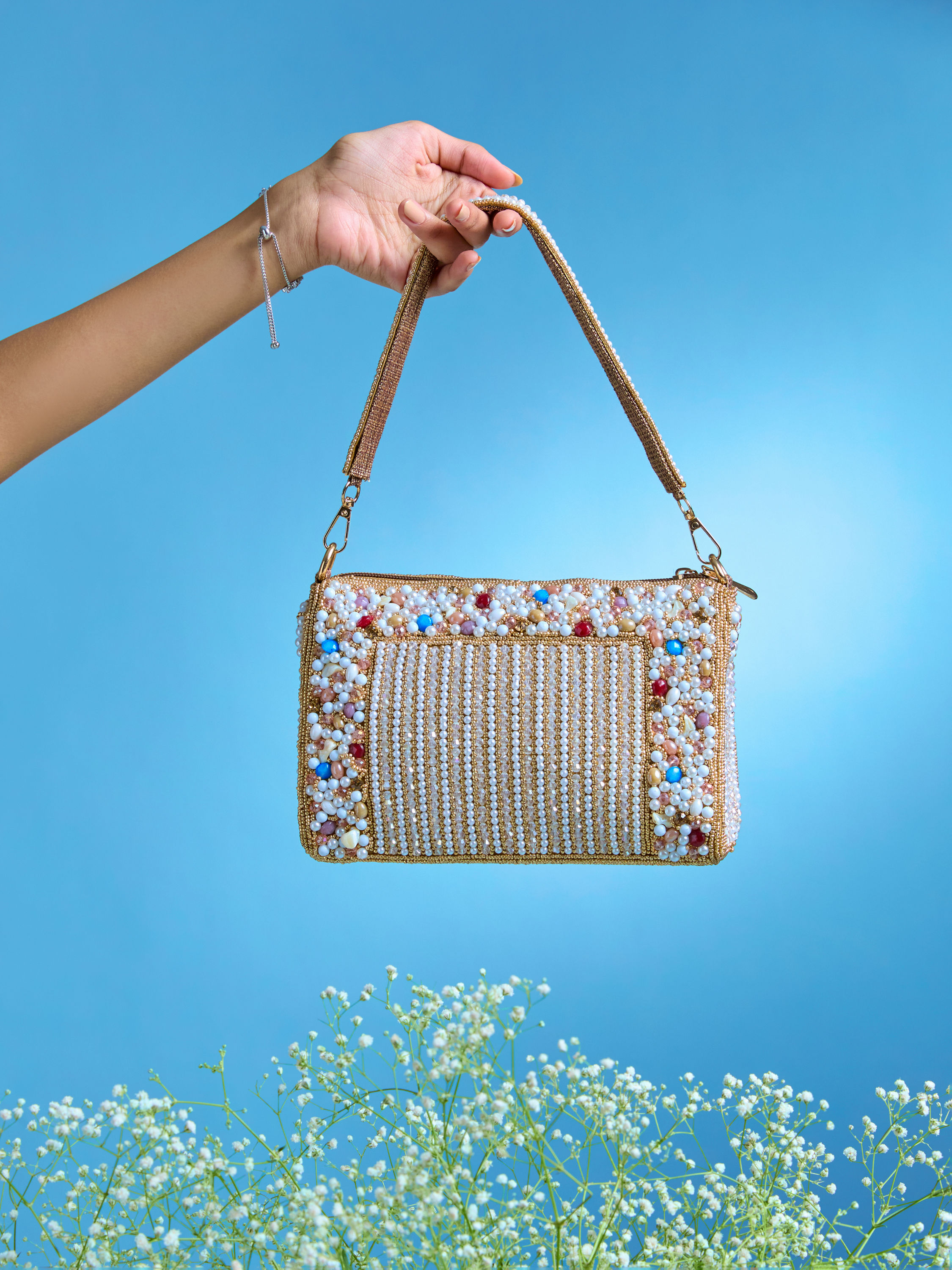 Mohey Women Fawn Art Silk Top Handle Bag