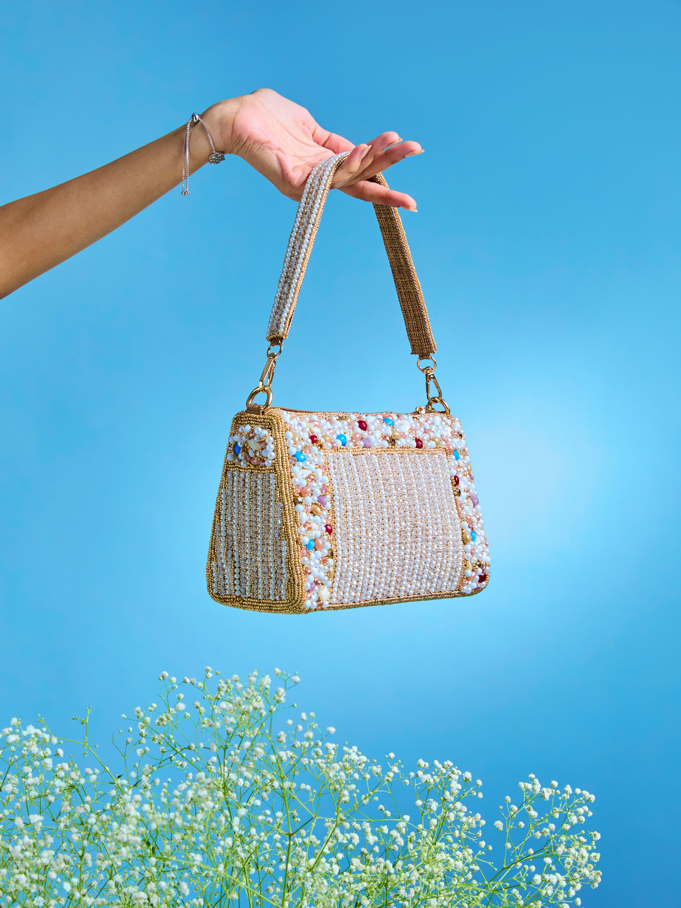 Mohey Women Fawn Art Silk Top Handle Bag