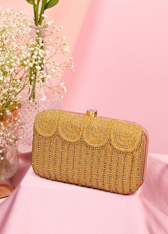 Mohey Women Fawn Art Silk Clutch Bag