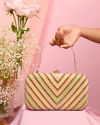 Mohey Women Beige Clutch Bag