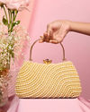 Mohey Women Beige Elegance Clutch Bag