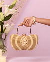 Mohey Women Elegant Beige Clutch Bag