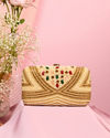 Mohey Women Beige Clutch Bag