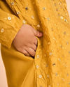 Manyavar Boys Mustard Hues Vibrant Kurta Pajama