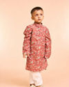 Manyavar Boys Rust Radiance Kurta Pajama