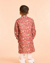 Manyavar Boys Rust Radiance Kurta Pajama