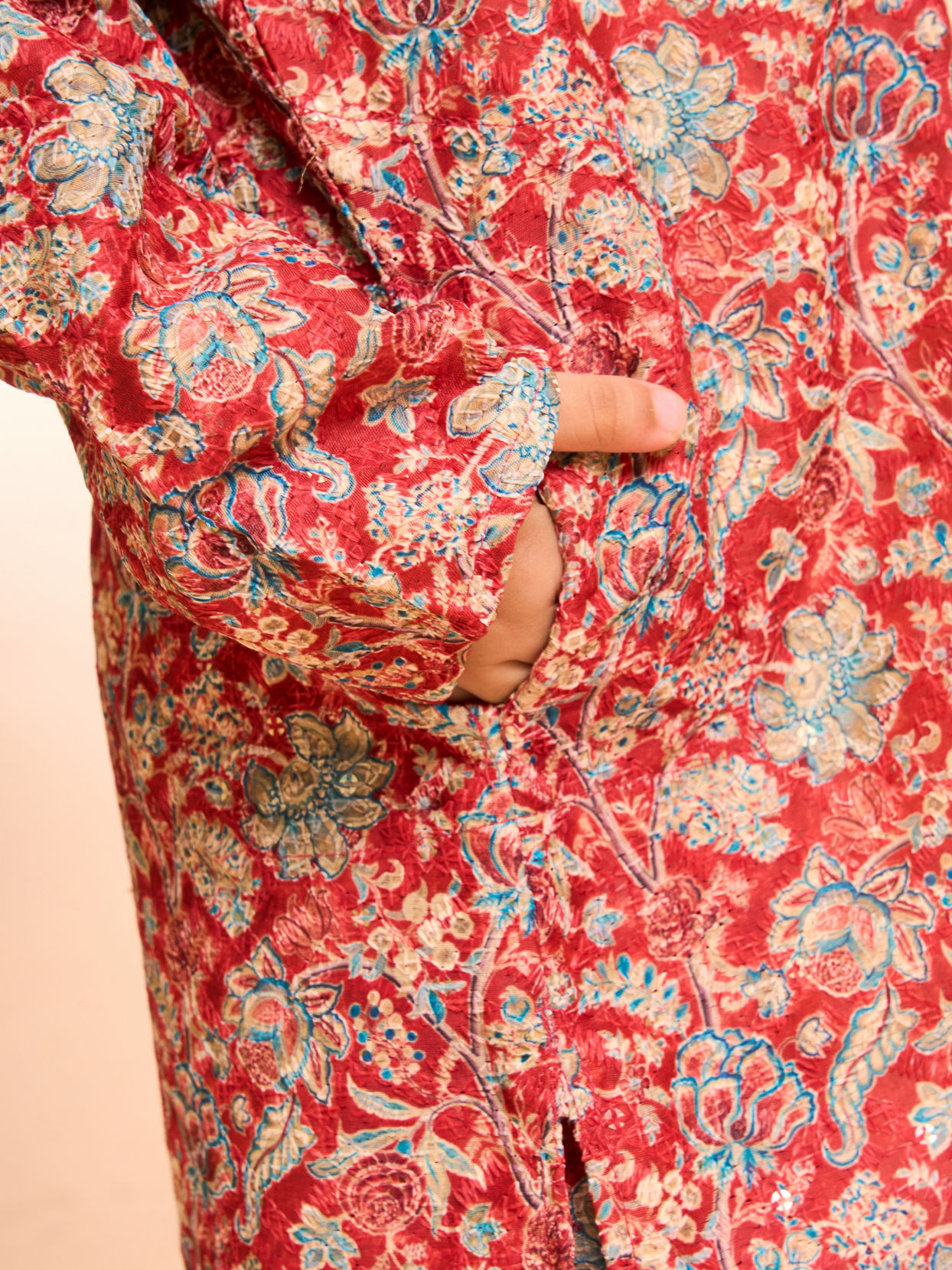 Manyavar Boys Rust Radiance Kurta Pajama