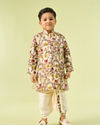 Manyavar Boys Cream Hued Kurta Pajama