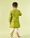 Manyavar Boys Green Splendor Kurta Dhoti
