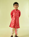 Manyavar Boys Regal Red Royal Kurta Dhoti