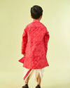 Manyavar Boys Regal Red Royal Kurta Dhoti