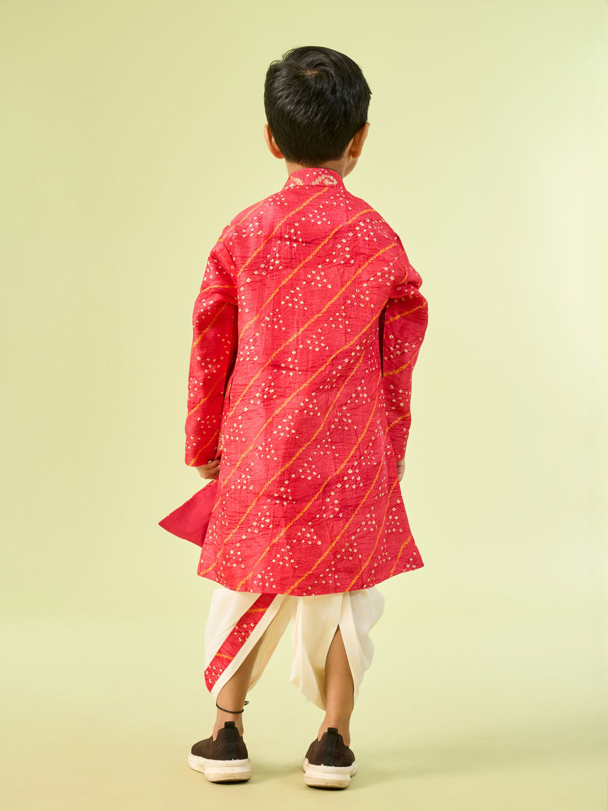 Manyavar Boys Regal Red Royal Kurta Dhoti