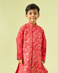 Manyavar Boys Regal Red Royal Kurta Dhoti