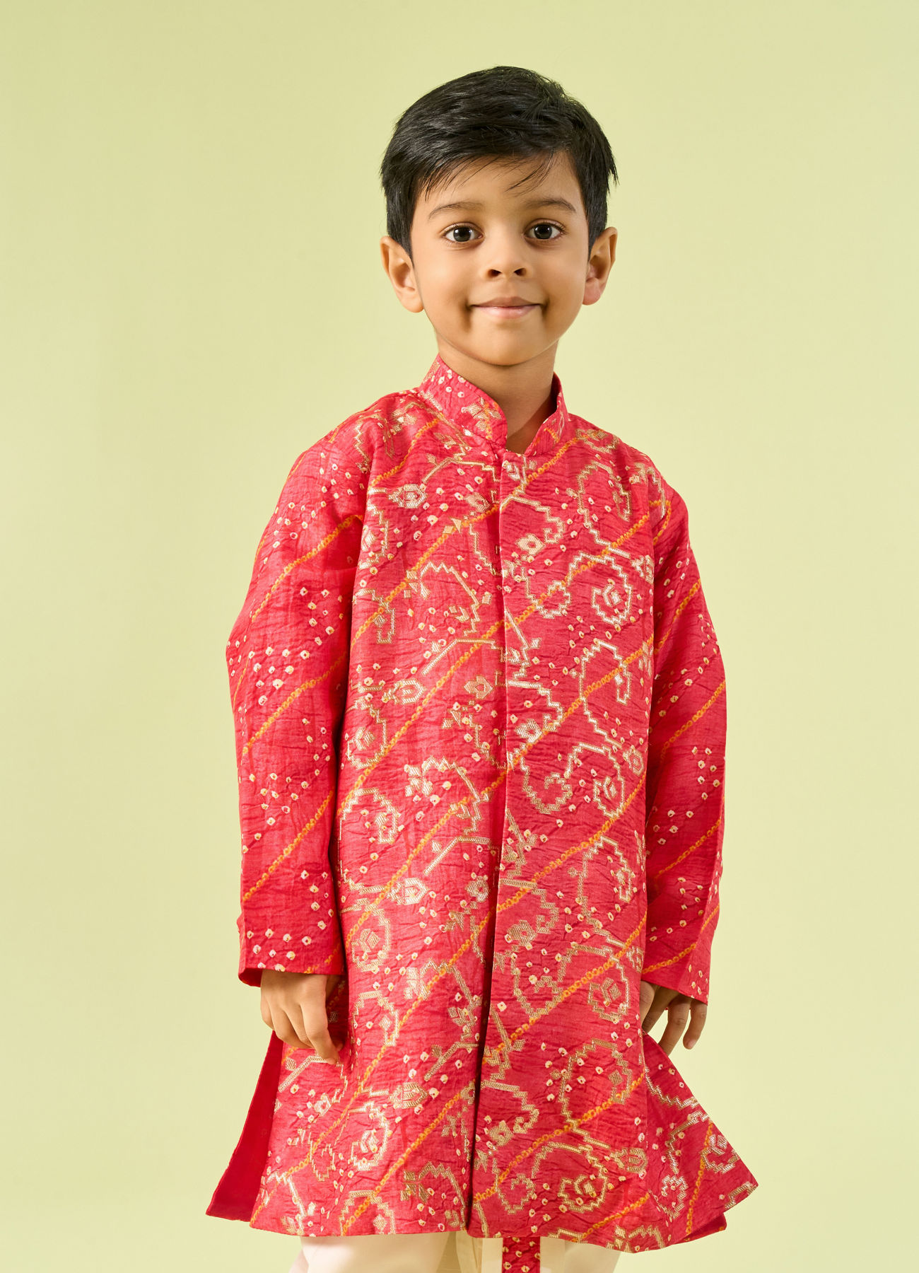 Manyavar Boys Regal Red Royal Kurta Dhoti