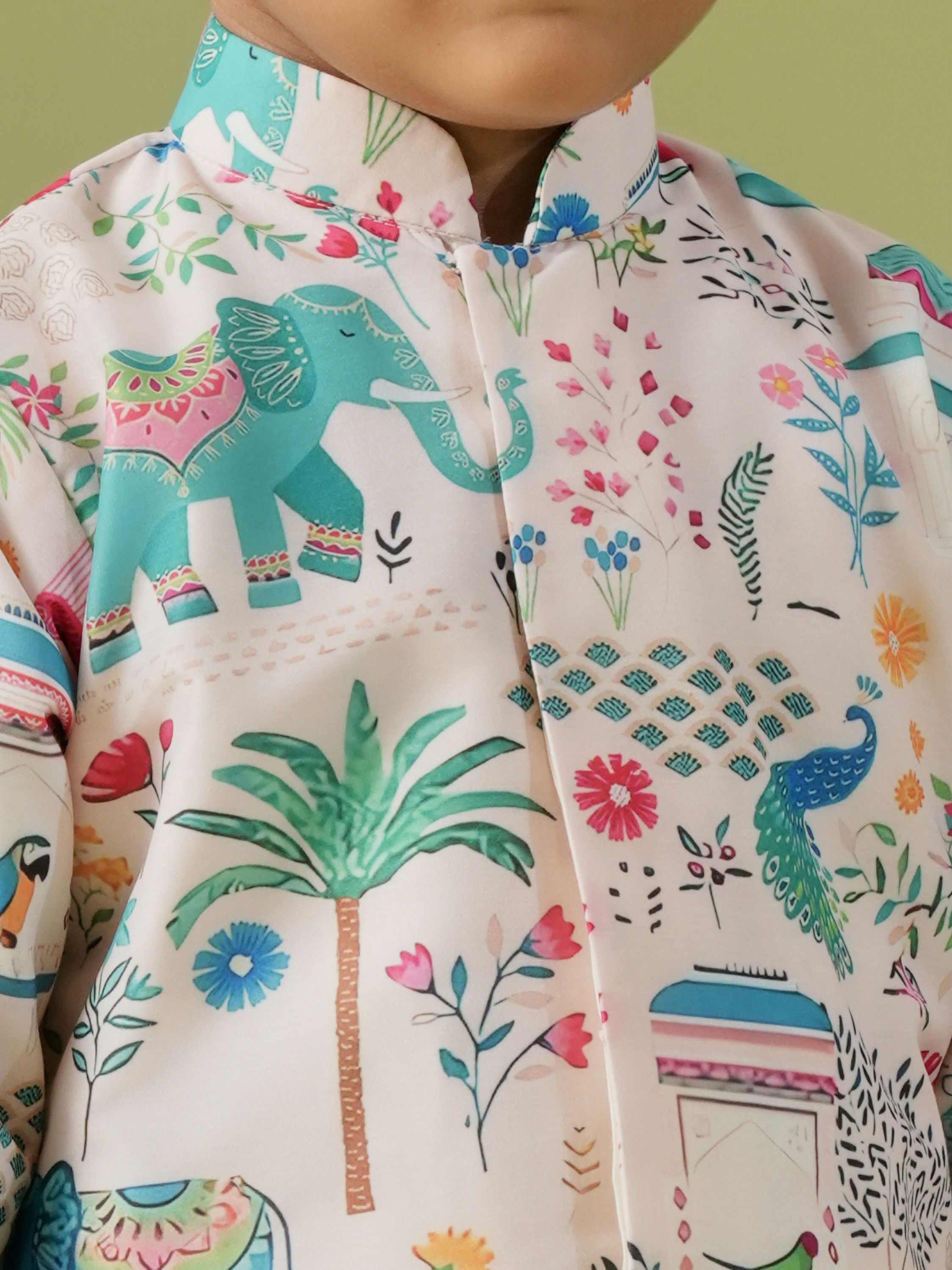 Manyavar Boys Cream Dreams Kurta Dhoti