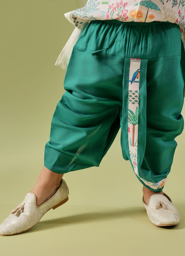 Manyavar Boys Cream Dreams Kurta Dhoti