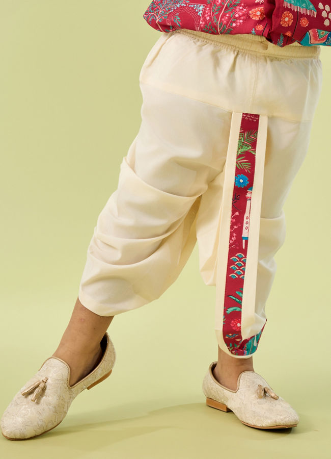 Manyavar Boys Regal Rani Kurta Dhoti Set