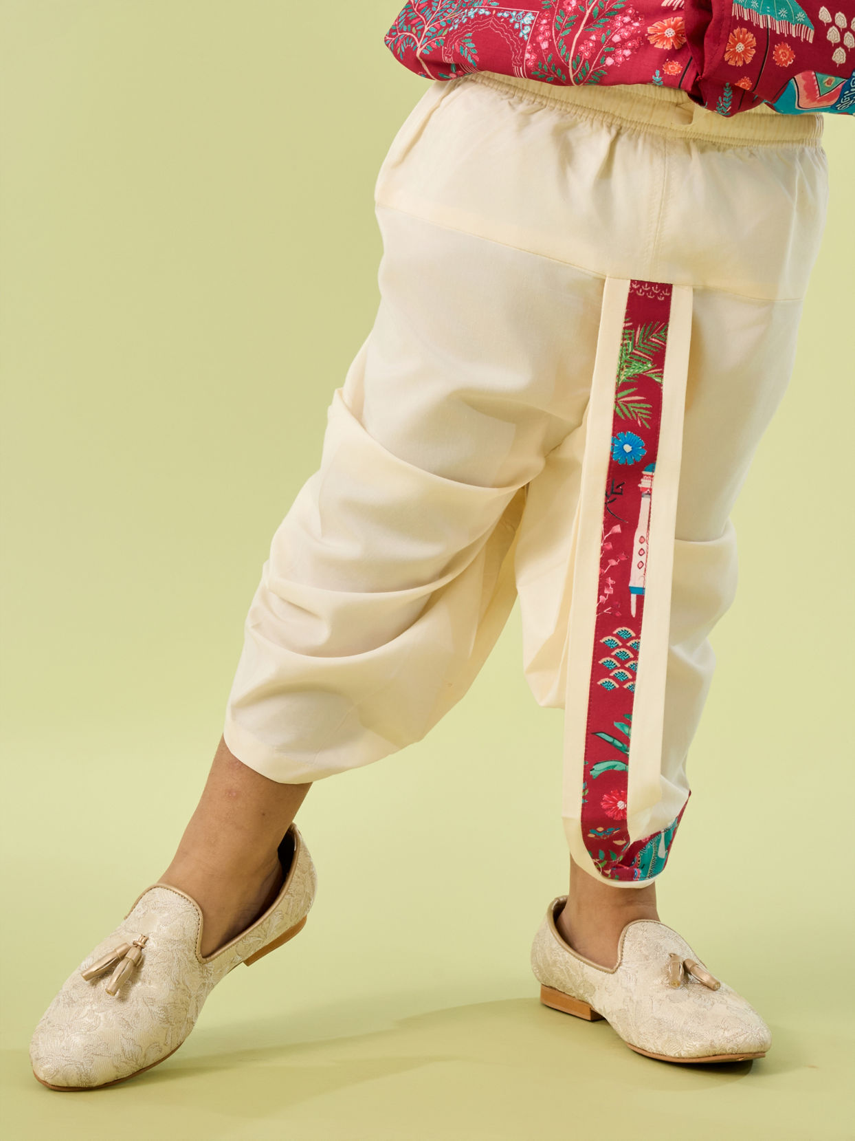 Manyavar Boys Regal Rani Kurta Dhoti Set