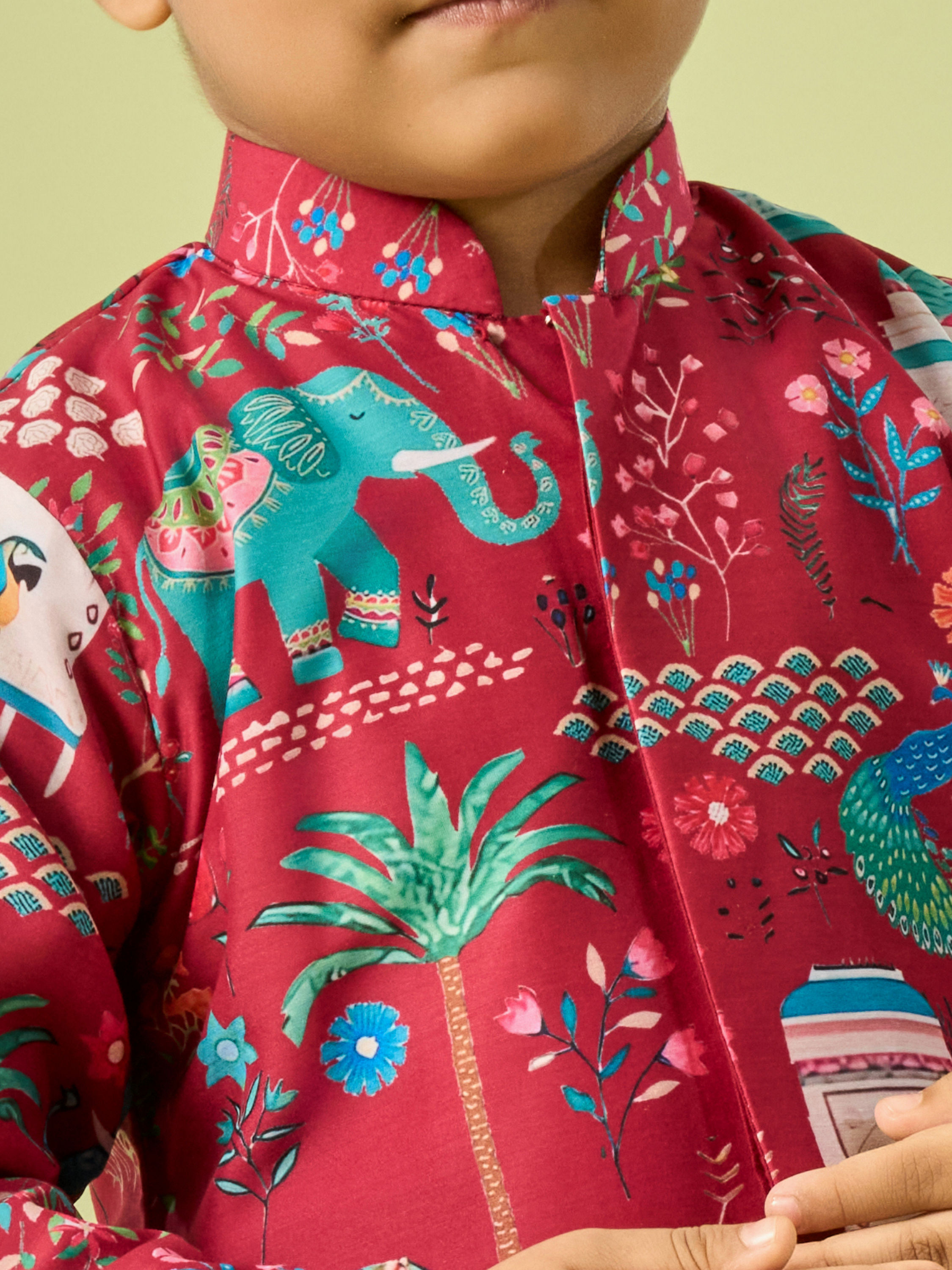 Manyavar Boys Regal Rani Kurta Dhoti Set