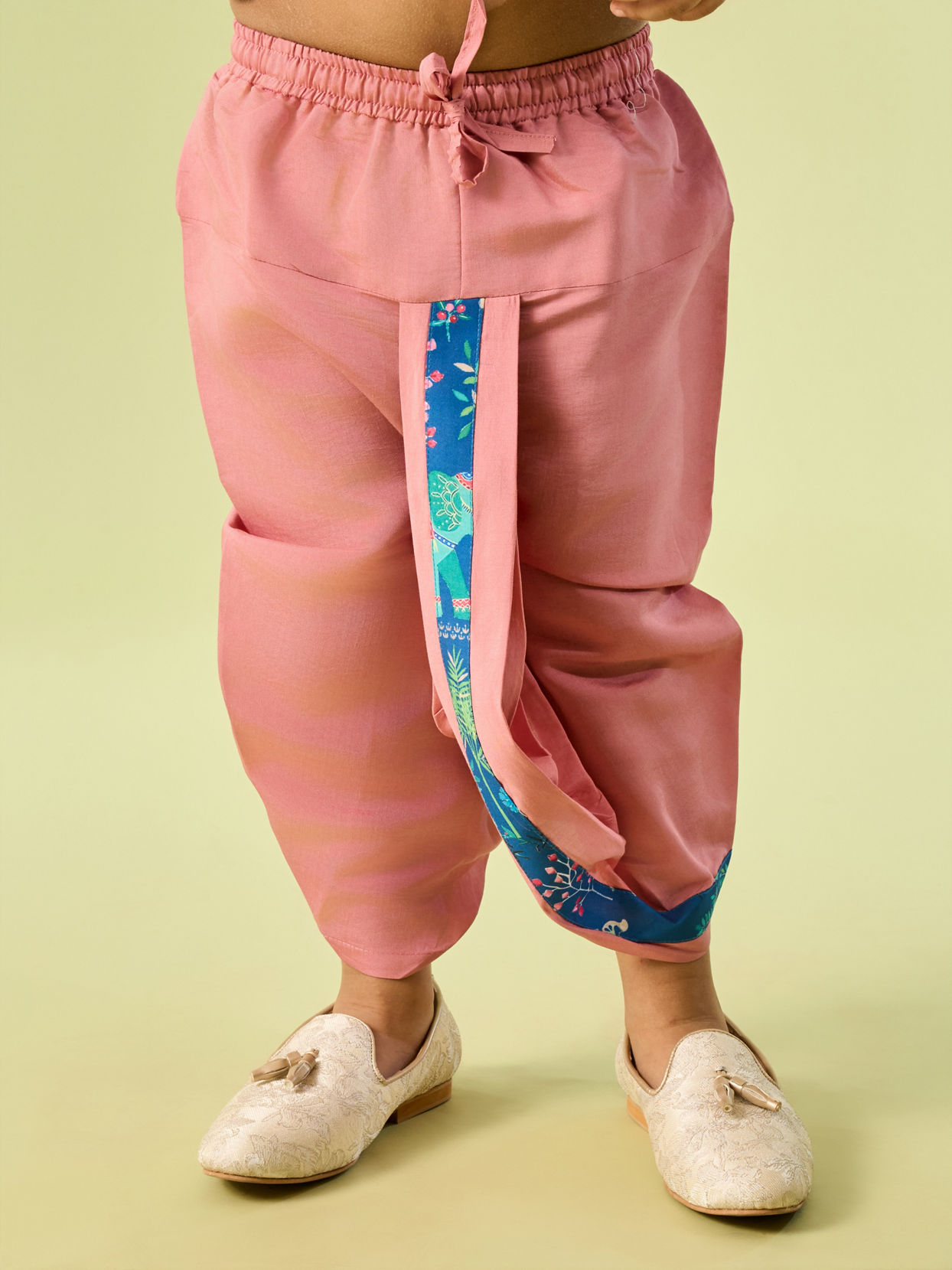 Manyavar Boys Royal Mid Blue Kurta Dhoti