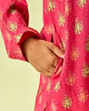 Manyavar Boys Rani Pink Festive Kurta Dhoti