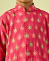 Manyavar Boys Rani Pink Festive Kurta Dhoti