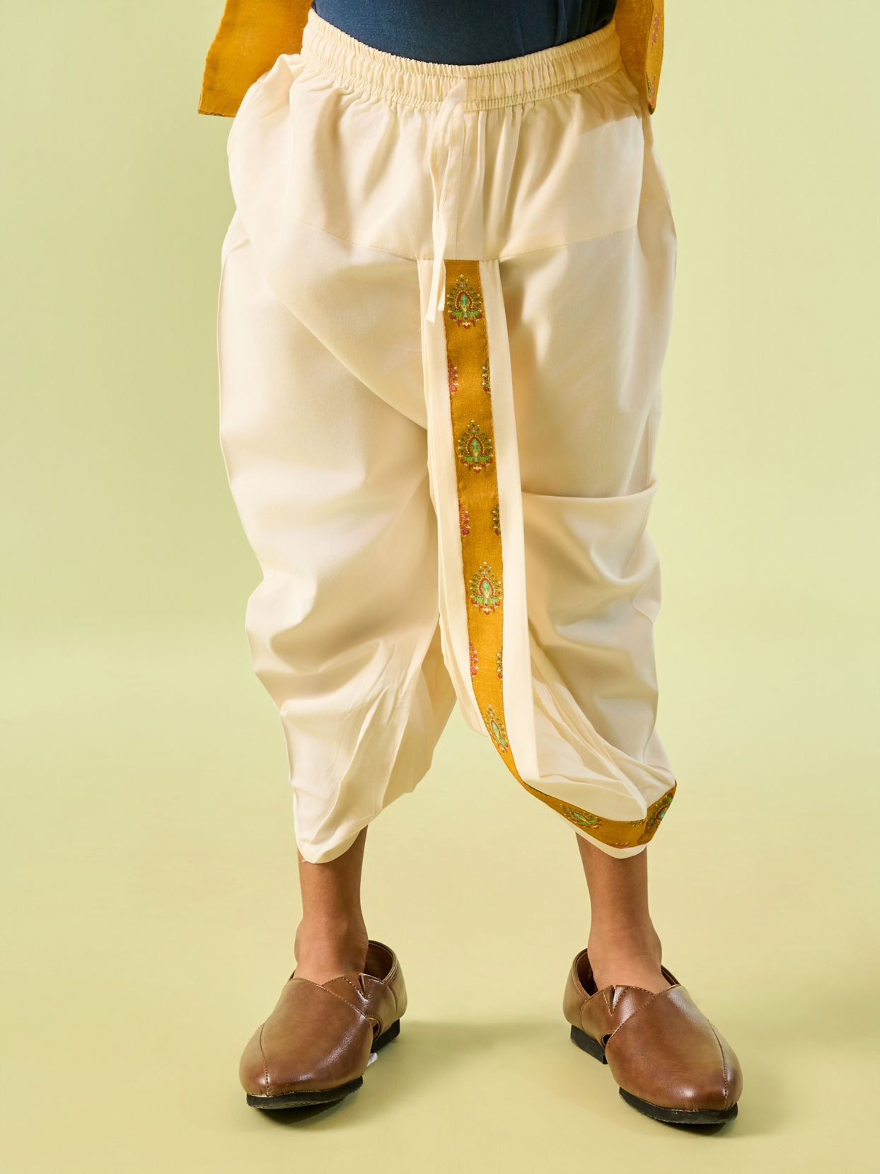 Manyavar Boys Mustard Magic Kurta Dhoti