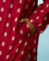 Manyavar Boys Maroon Opulence Kurta Dhoti