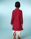 Manyavar Boys Maroon Opulence Kurta Dhoti