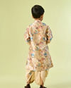 Manyavar Boys Beige Elegance Boys Kurta Dhoti