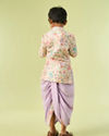Manyavar Boys Cream Kurta Dhoti Fiesta