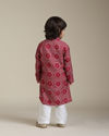 Manyavar Boys Regal Rani Pink boys Kurta Pajama