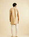 Manyavar Men Alluring Beige Indo Western Set image number 4