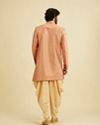 Manyavar Men Dashing Pink Sangeet Indo Western Set image number 4